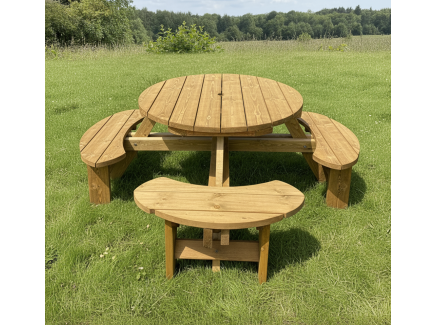 Excalibur 8 Seat Round Picnic Table