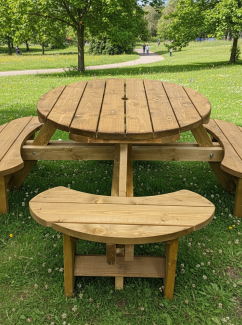 Excalibur 8 Seat Round Picnic Table