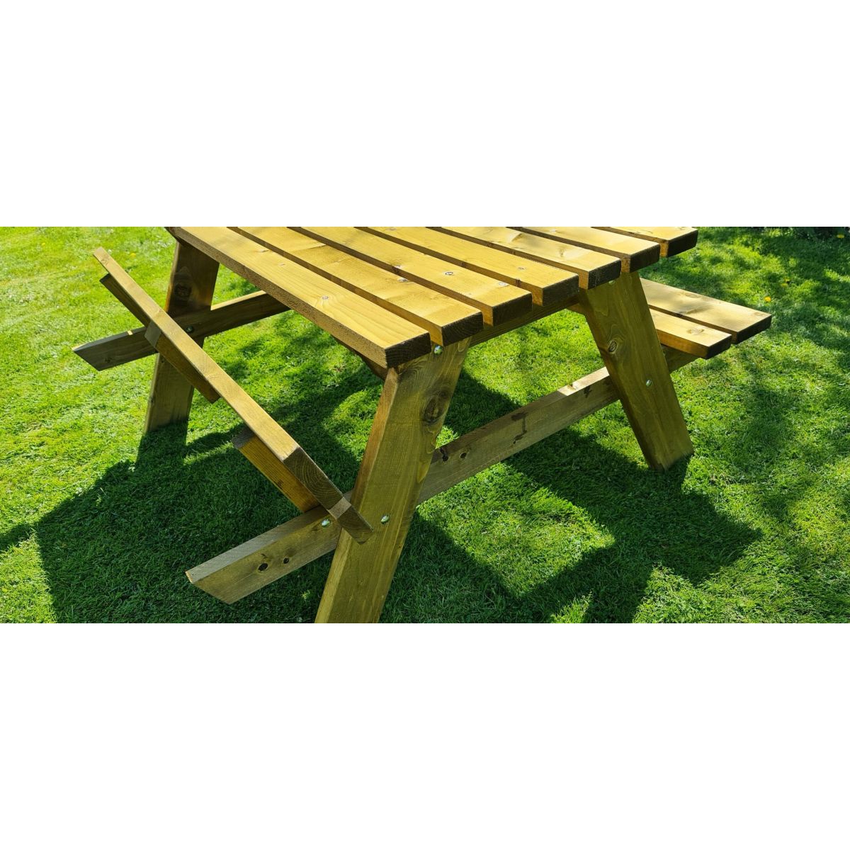 A-Frame Heavy Duty Rectangular Picnic Table - Lancelot