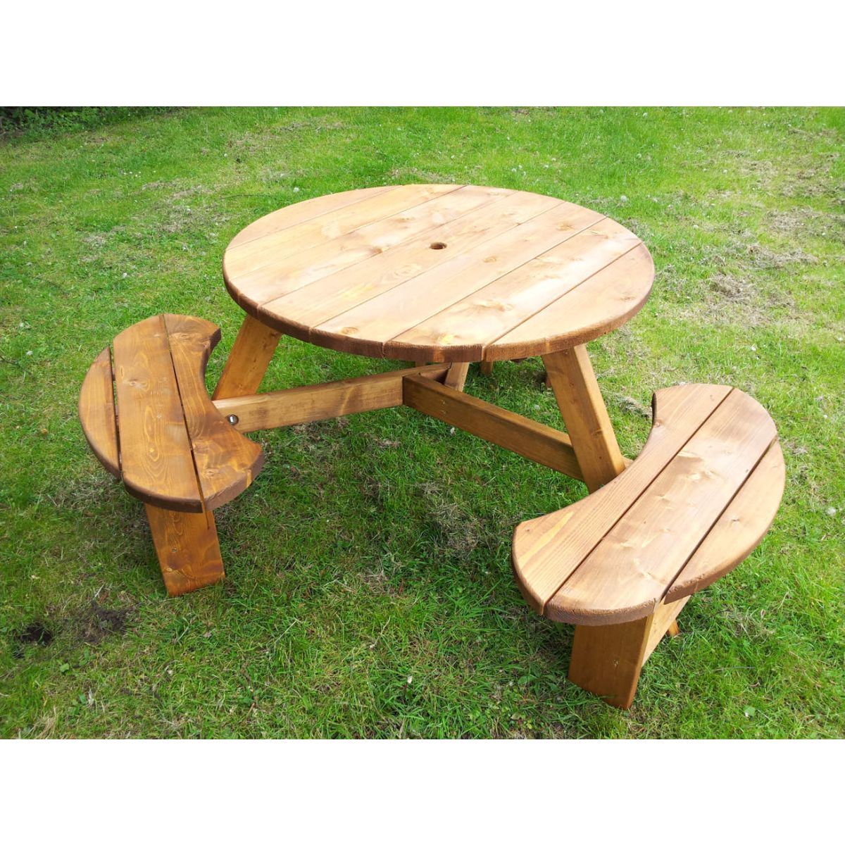 6 Seat Pendragon Treated Round Picnic Table