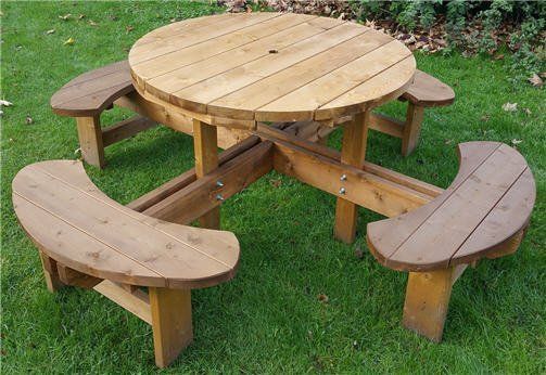 King Size Excalibur Round Picnic Table