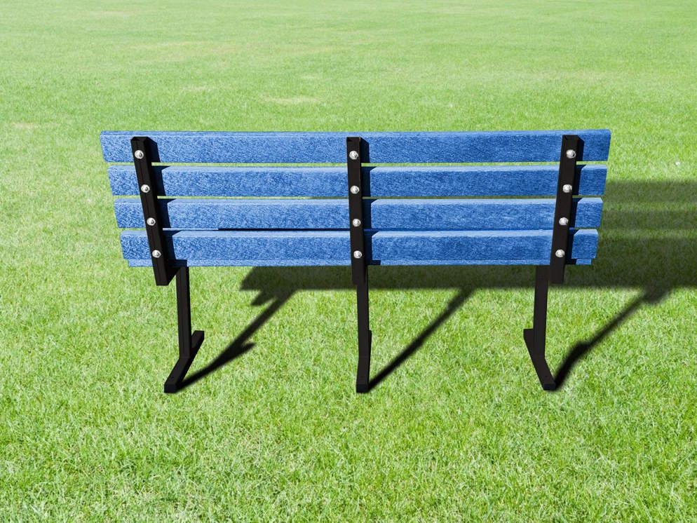 Grove Steel Frame Recycled Plastic Bench