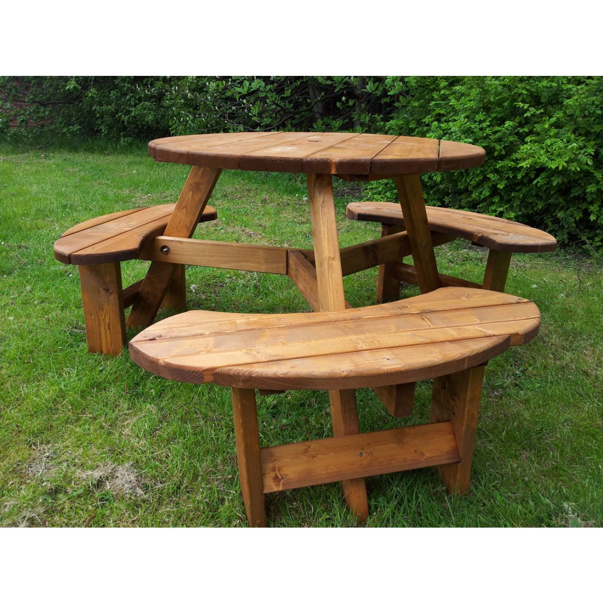 6 Seat Pendragon Treated Round Picnic Table