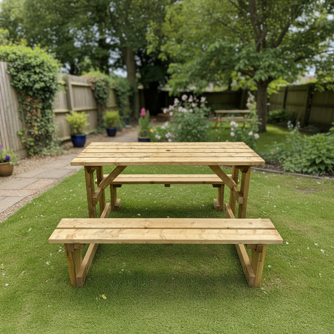 Easy Access Rectangle Picnic Table