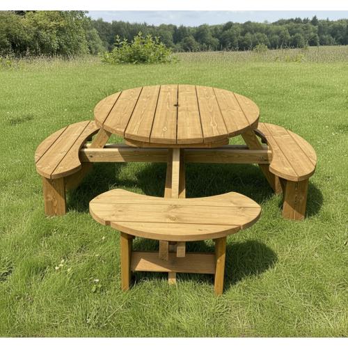 Excalibur 8 Seat Round Picnic Table