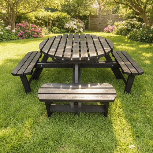 Winchester Recycled Plastic Round Picnic Table