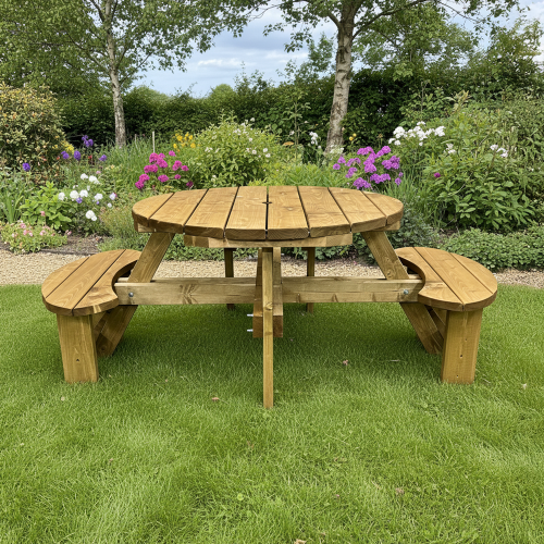 Excalibur Wheelchair Access Round Picnic Bench