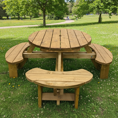 Excalibur 8 Seat Round Picnic Table