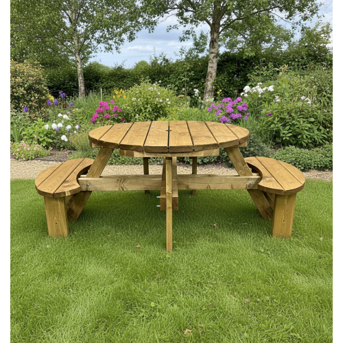 Excalibur Wheelchair Access Round Picnic Bench