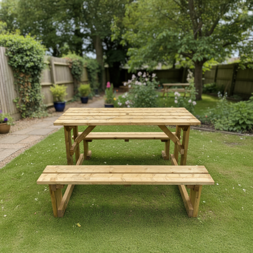 Easy Access Rectangle Picnic Table