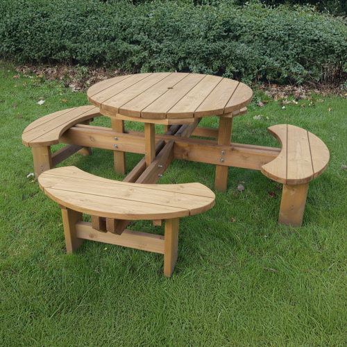 King Size Excalibur Round Picnic Table